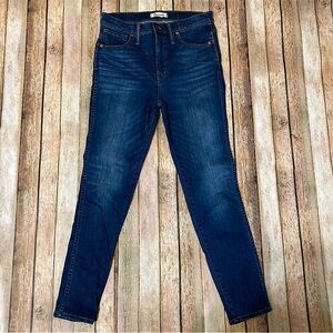 Madewell Women’s 10” High-Rise Skinny Blue Jeans Size 30 J. Crew Preowned